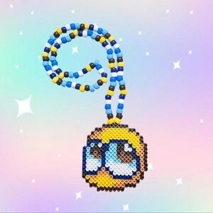 Sad Cute Emoji Kandi Necklace